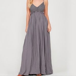 Wishlist long open back maxi dress- small